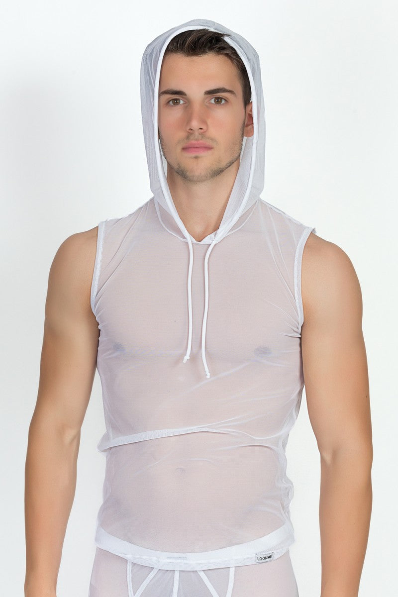 white V-shirt Malibu 2 92-77 by Look Me
