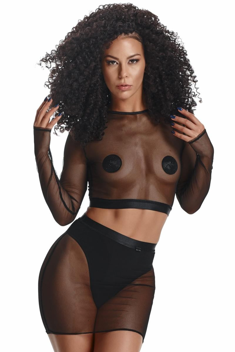 schwarzes Set LXCharo001 von Demoniq LadyX