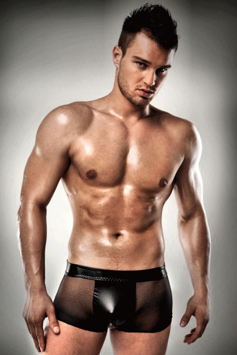 Men's shorts black - PASSION 003