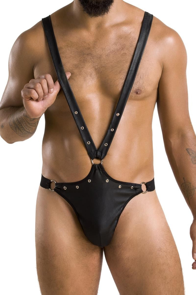 Schwarzer String-Body 028 - L/XL