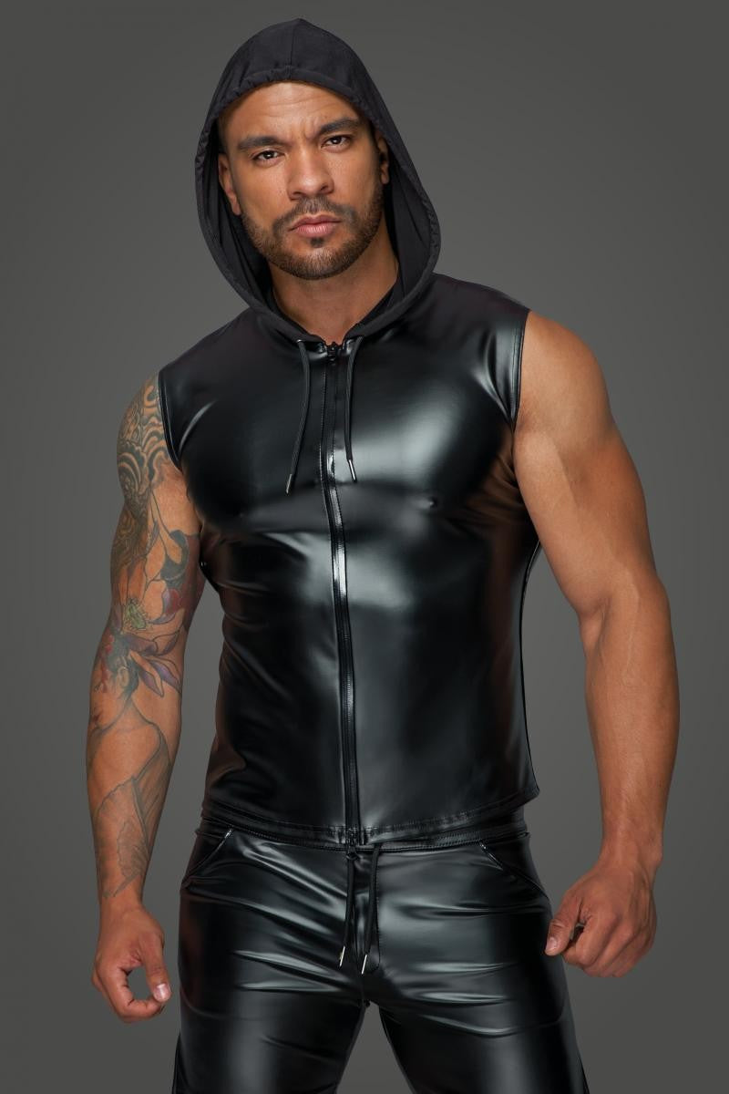 Kapuzenshirt mit Zwei-Wege Zipper H062 von Noir Handmade MissBehaved Collection