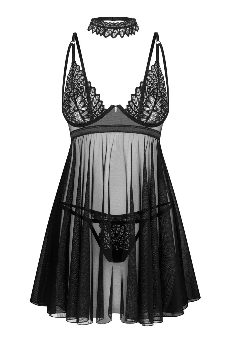 Babydoll Donarella schwarz - XS/S