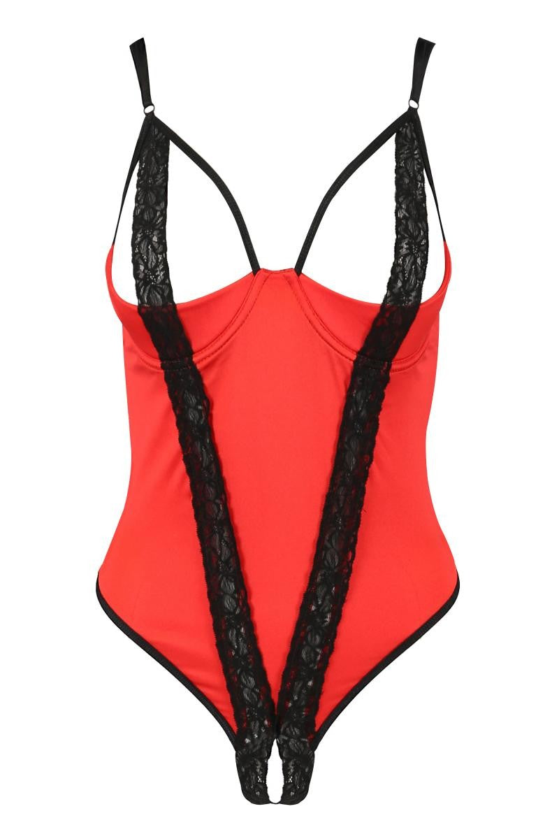 Roter Stringbody PA595315 - S/M