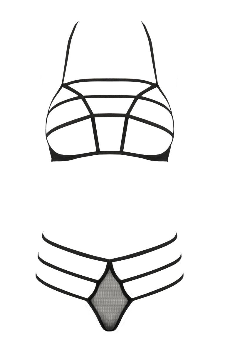 Schwarzes Set PA595324 von Passion Devil Collection