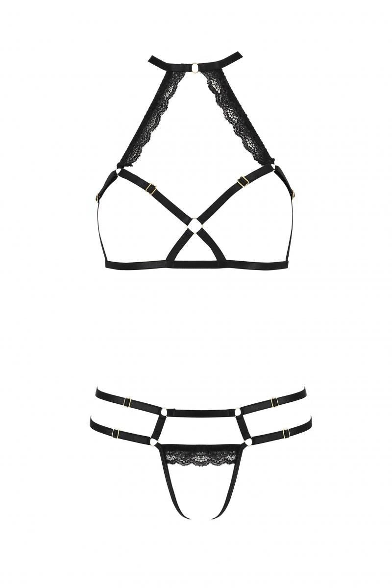 Schwarzes Set PA595879 von Passion Devil Collection