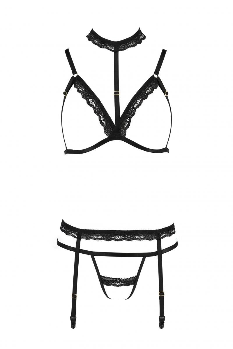 Schwarzes Set PA595888 von Passion Devil Collection