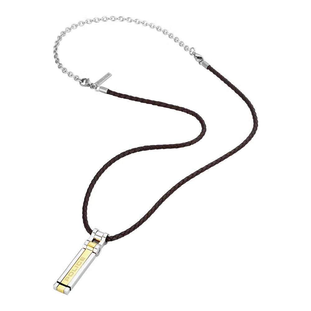 Police Highlight men's necklace PJ.26276PLSG/04