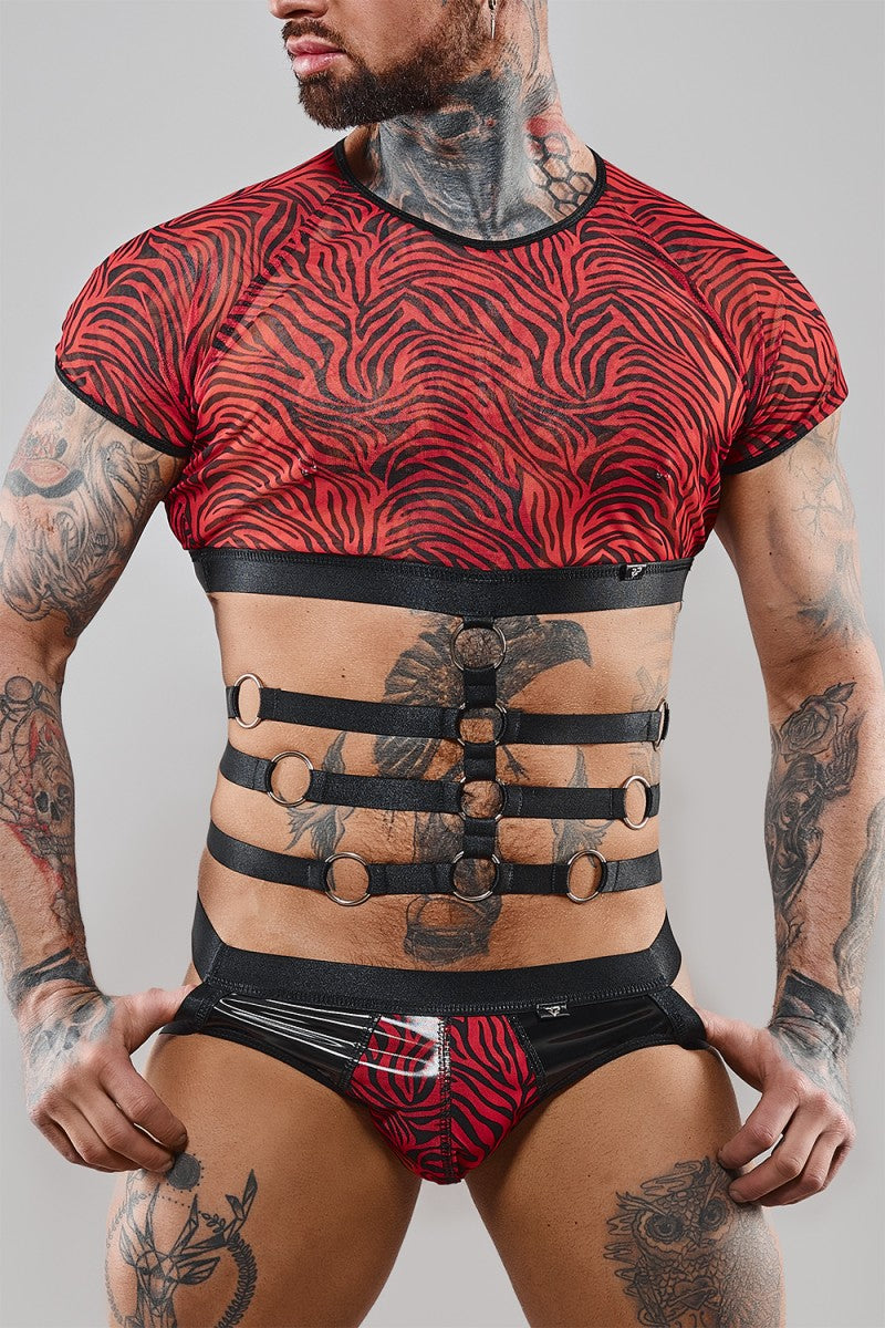 Harness T-Shirt RERodrigo001 black/red from RFP Razor's Edge Collection