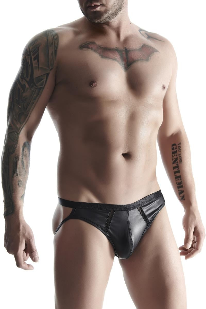 Jock Slip BRI022 schwarz von Regnes Fetish Planet
