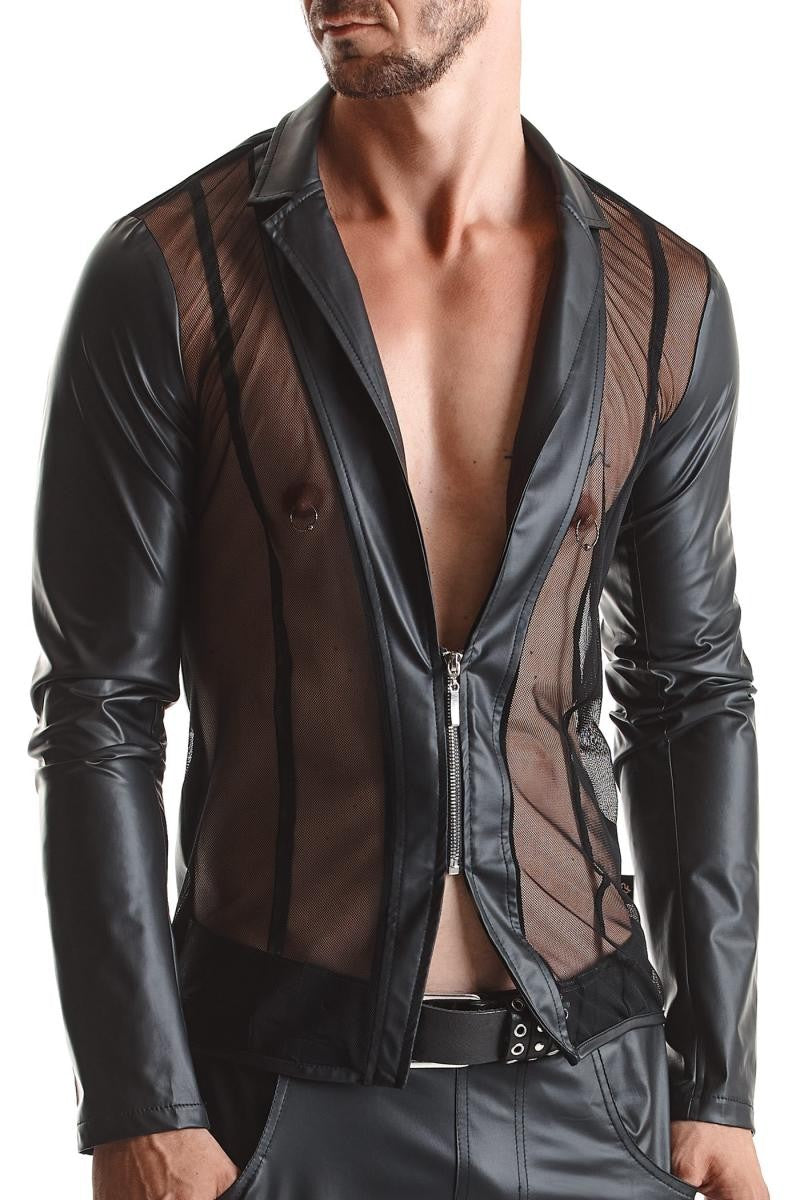 Men's jacket RMDaniele001 black from Regnes Fetish Planet