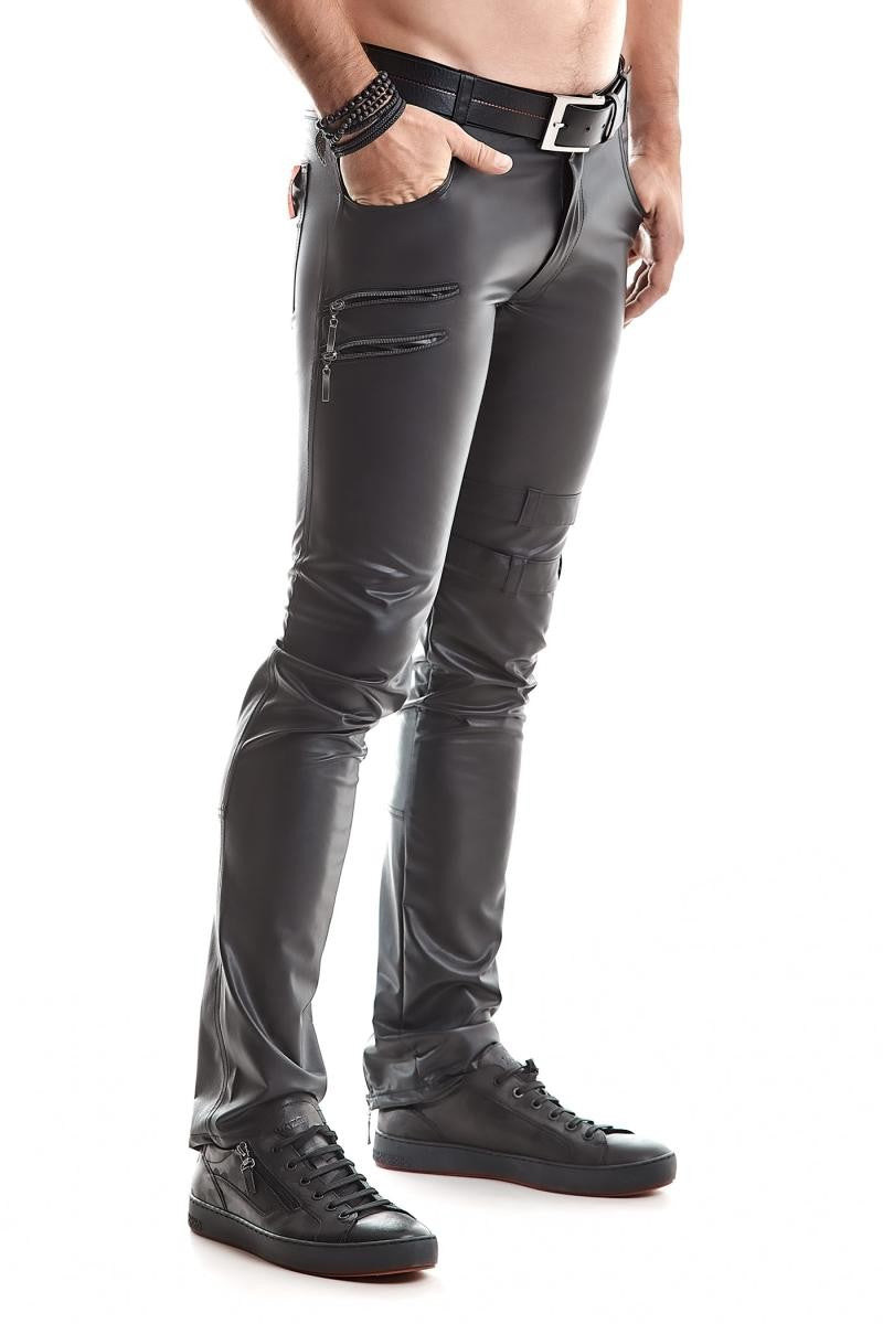 long men's pants RMTommaso001 black from Regnes Fetish Planet