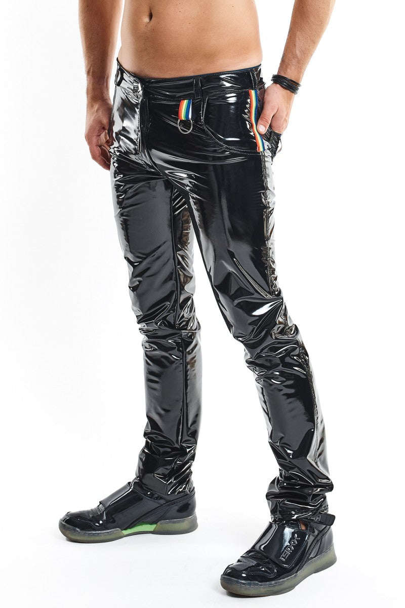 Men's PVC pants RMValerioRBW black - S