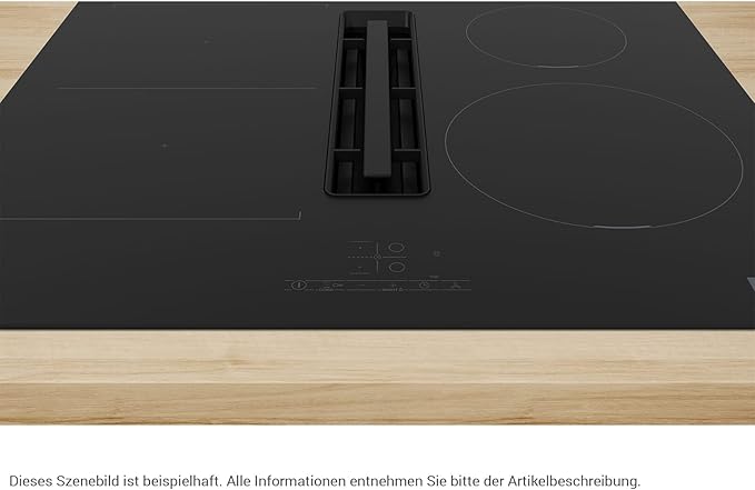 Bosch PVS611B16E Series 4, Built-in Induction hob with integrated ventilation system, 60 cm, black