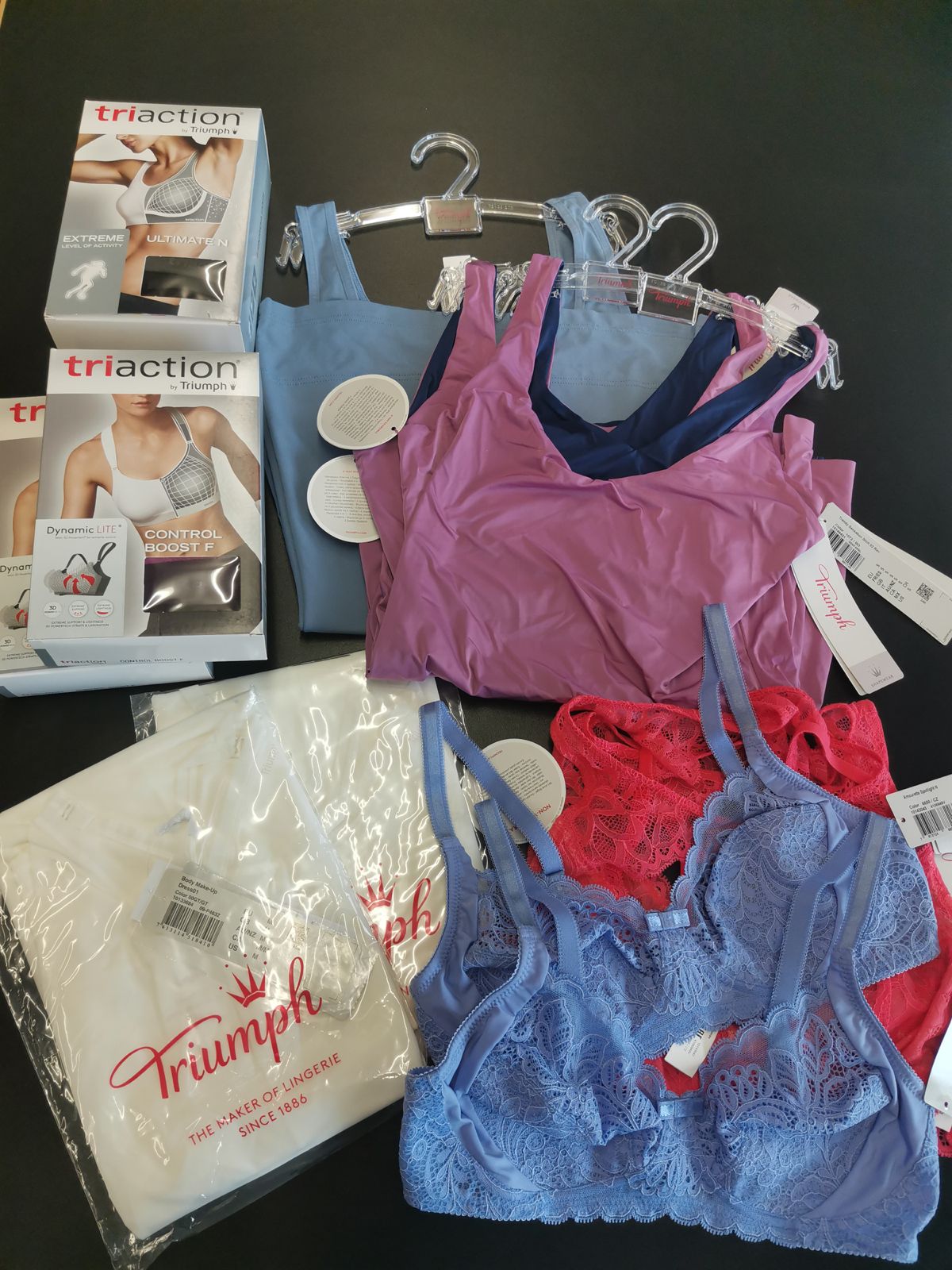 Triumph mix of women's lingerie & pants, sloggi