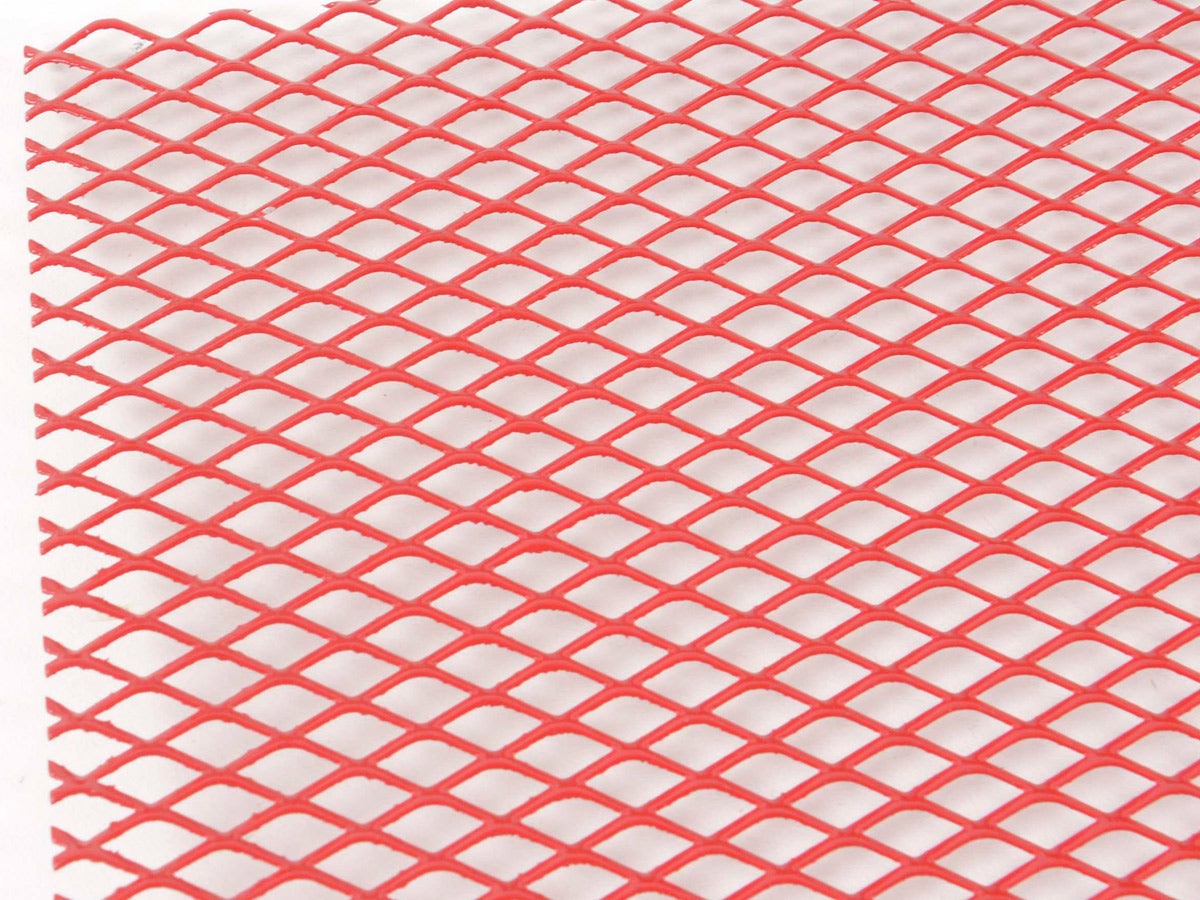 FK Racegitter 135x30cm red universal cuttable honeycomb grille aluminum grille racing grille