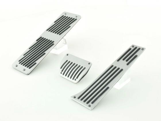FK aluminum pedals pedal set 4-piece BMW 5 series, 6 series pedal cover car pedals rubber studs
