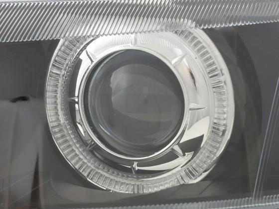 Headlights Angel Eyes Opel Vectra B year: 99-02 black