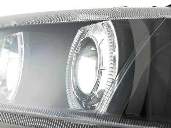Headlights Angel Eyes Opel Vectra B year: 99-02 black