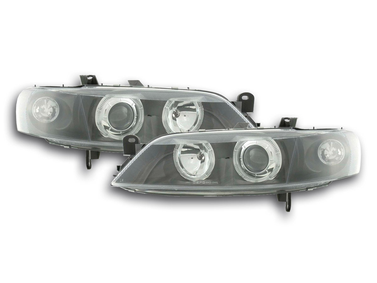 Headlights Angel Eyes Opel Vectra B year: 99-02 black