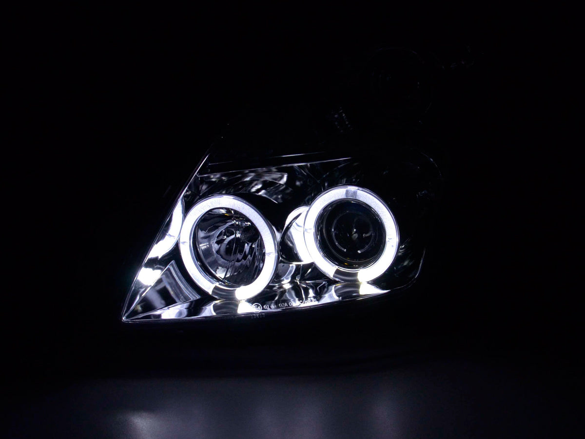 Headlight set Suzuki Swift type MZ 05- chrome