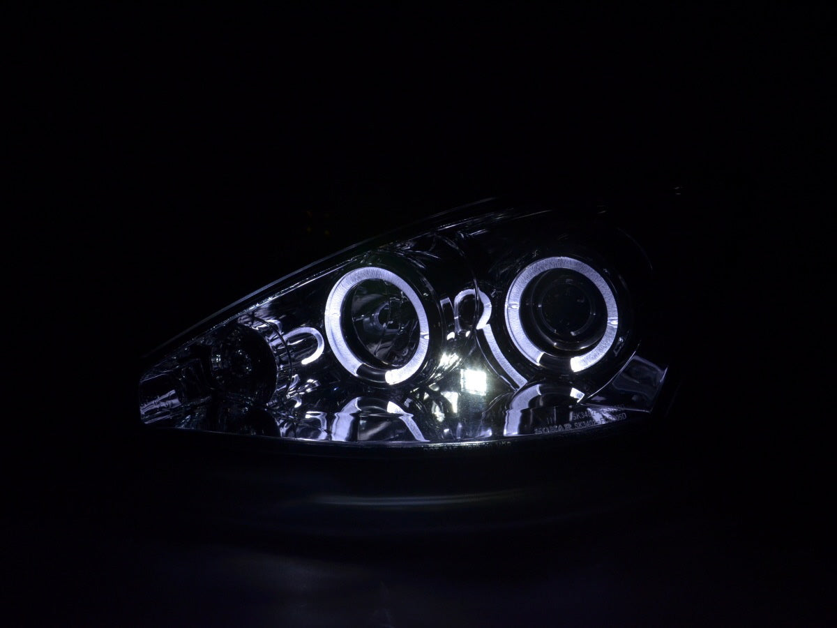 Headlight set Ford Focus 98-01 chrome