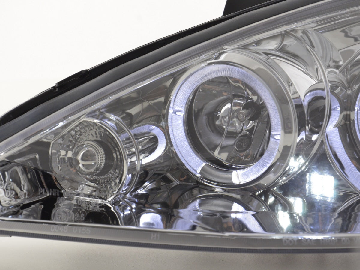Headlight set Ford Focus 98-01 chrome