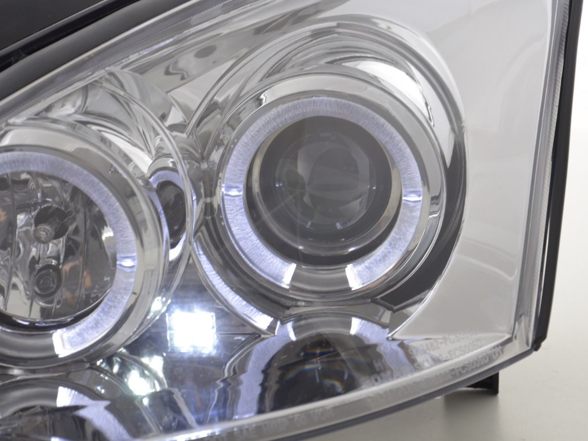 Headlight set Ford Focus 98-01 chrome