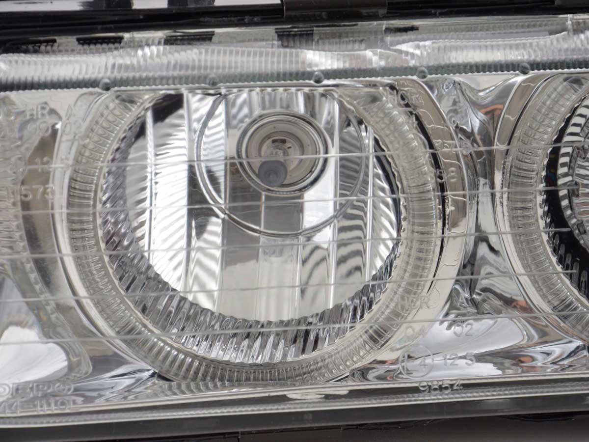 Headlights Angel Eyes BMW 3 Series Sedan Type E36 92-98 chrome