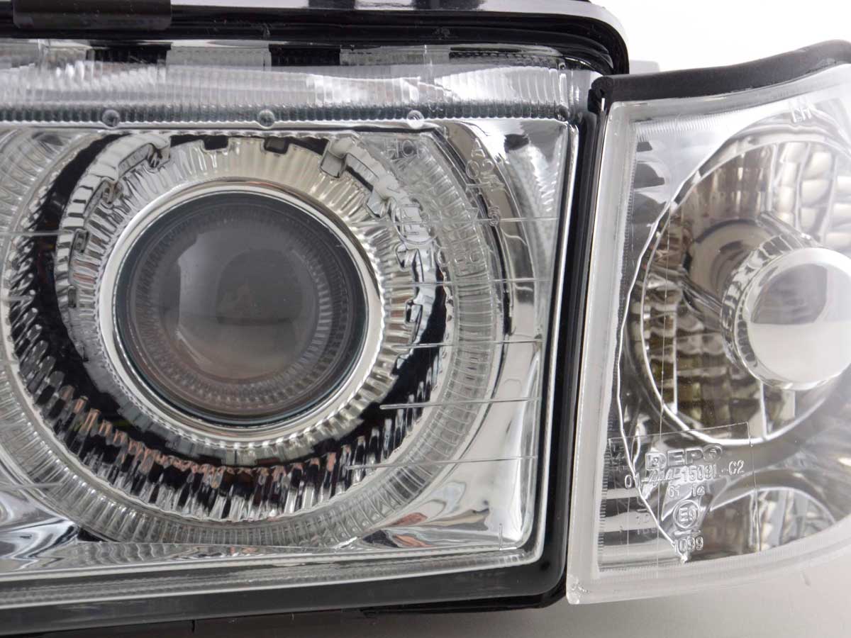 Headlights Angel Eyes BMW 3 Series Sedan Type E36 92-98 chrome