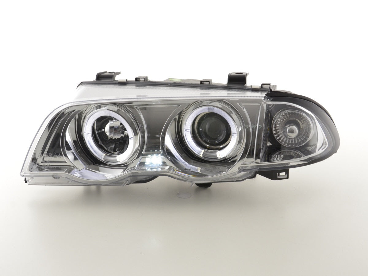 Headlight set BMW 3 Series Sedan Type E46 98-01 chrome