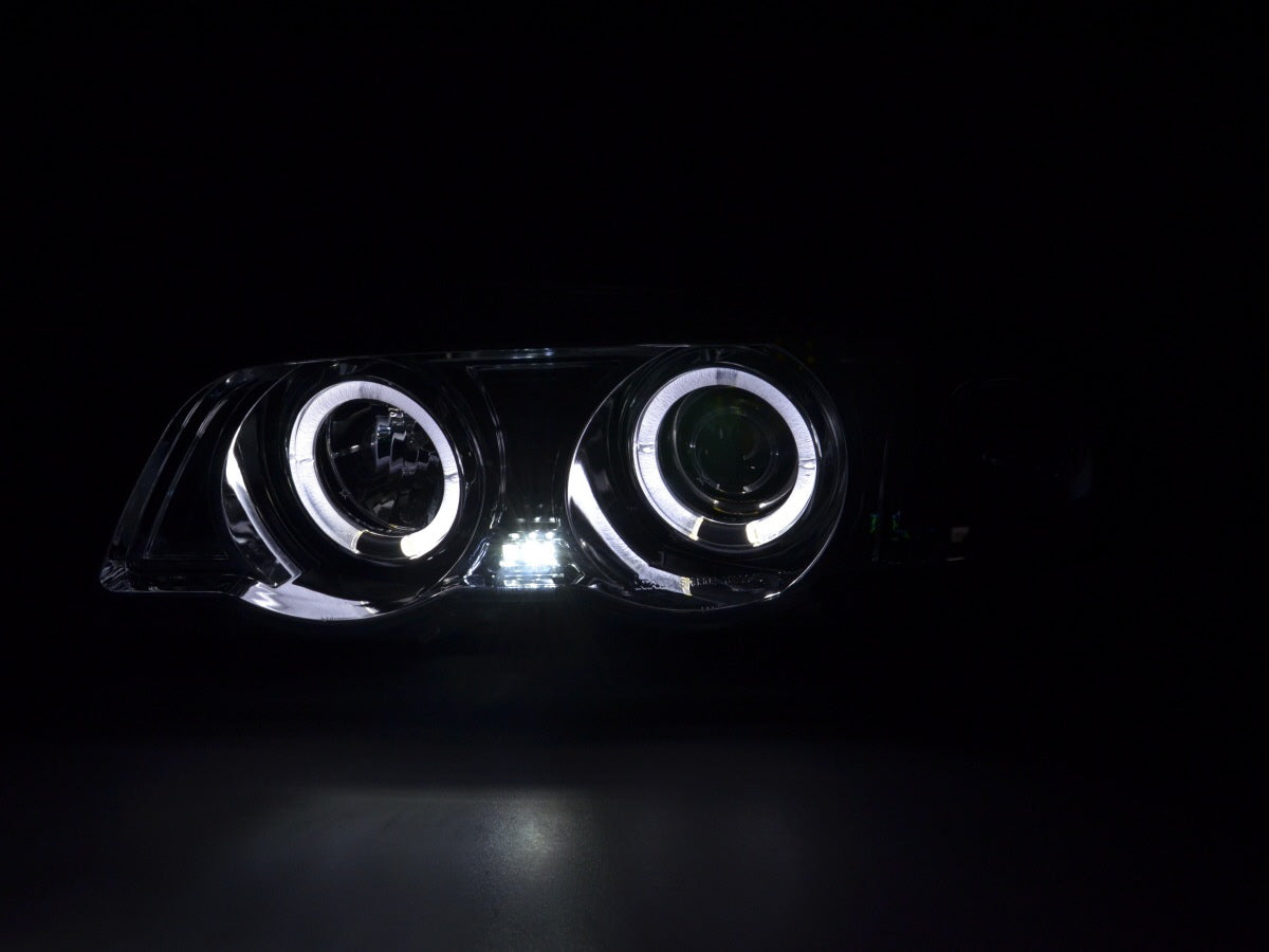 Headlight set BMW 3 Series Sedan Type E46 98-01 chrome