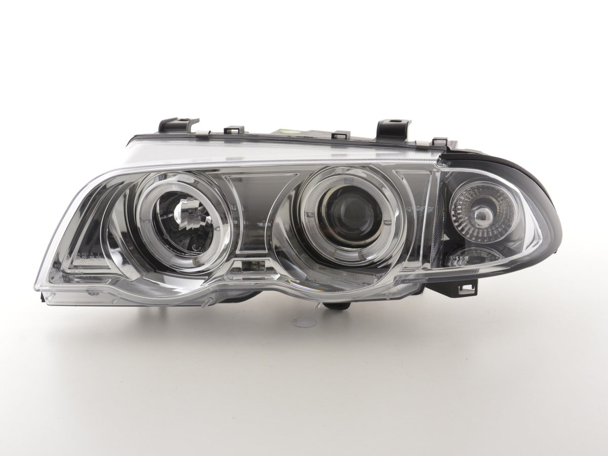 Headlight set BMW 3 Series Sedan Type E46 98-01 chrome