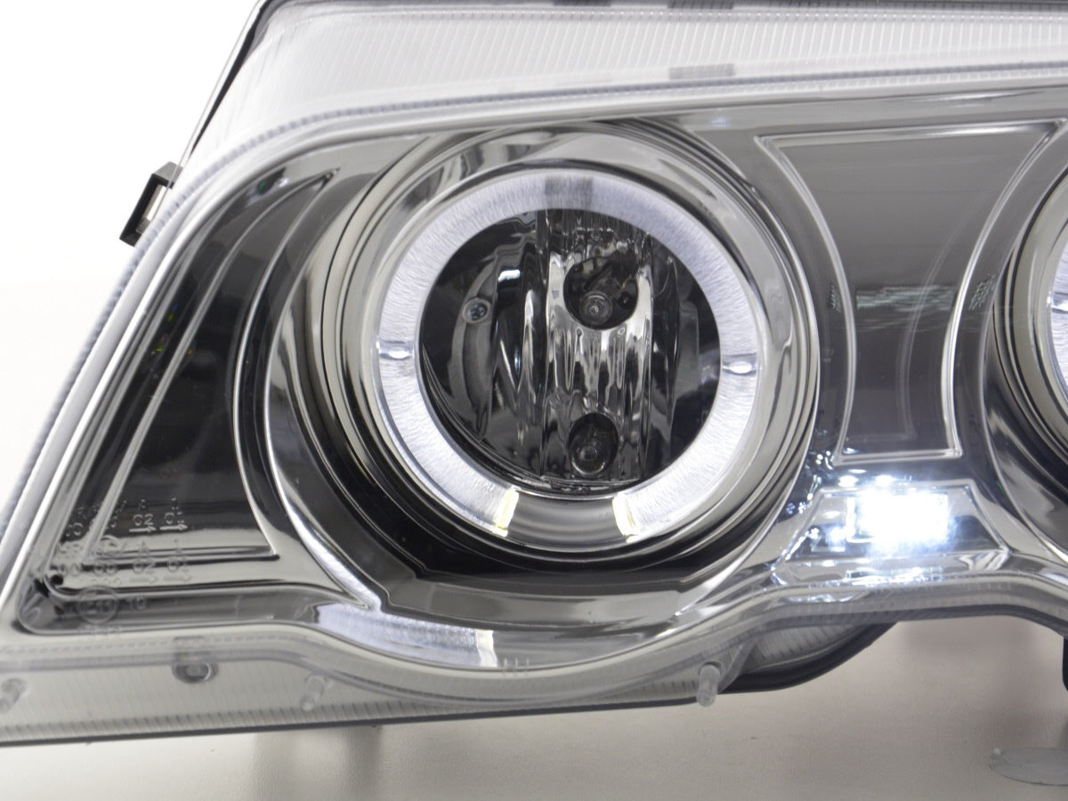 Headlight set BMW 3 Series Sedan Type E46 98-01 chrome