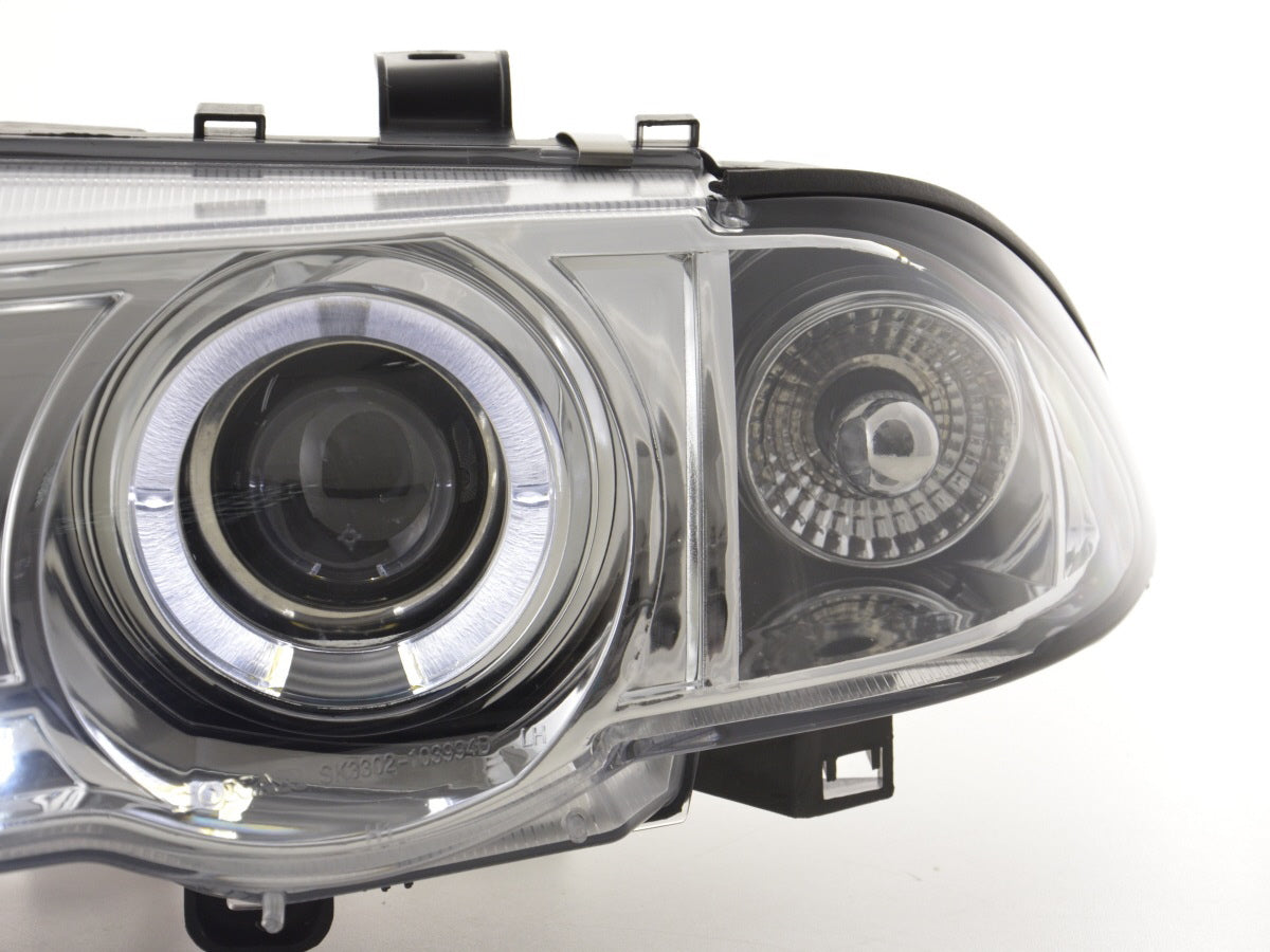 Headlight set BMW 3 Series Sedan Type E46 98-01 chrome