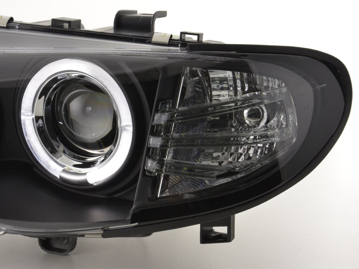 Scheinwerfer Set BMW 3er E46 Limo/Touring  02-05 schwarz für Rechtslenker
