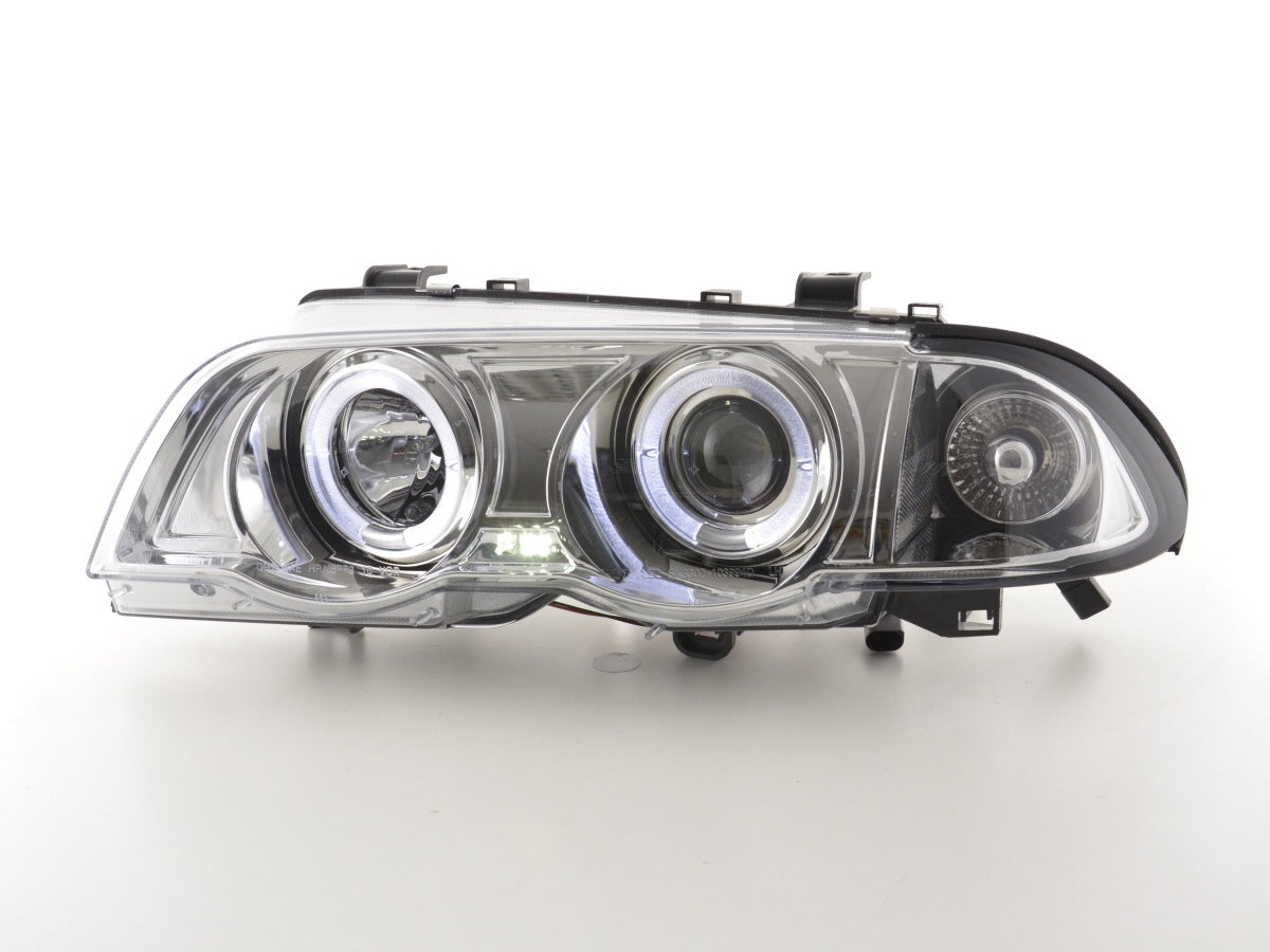 Headlight set BMW 3 Series Sedan Type E46 98-01 chrome