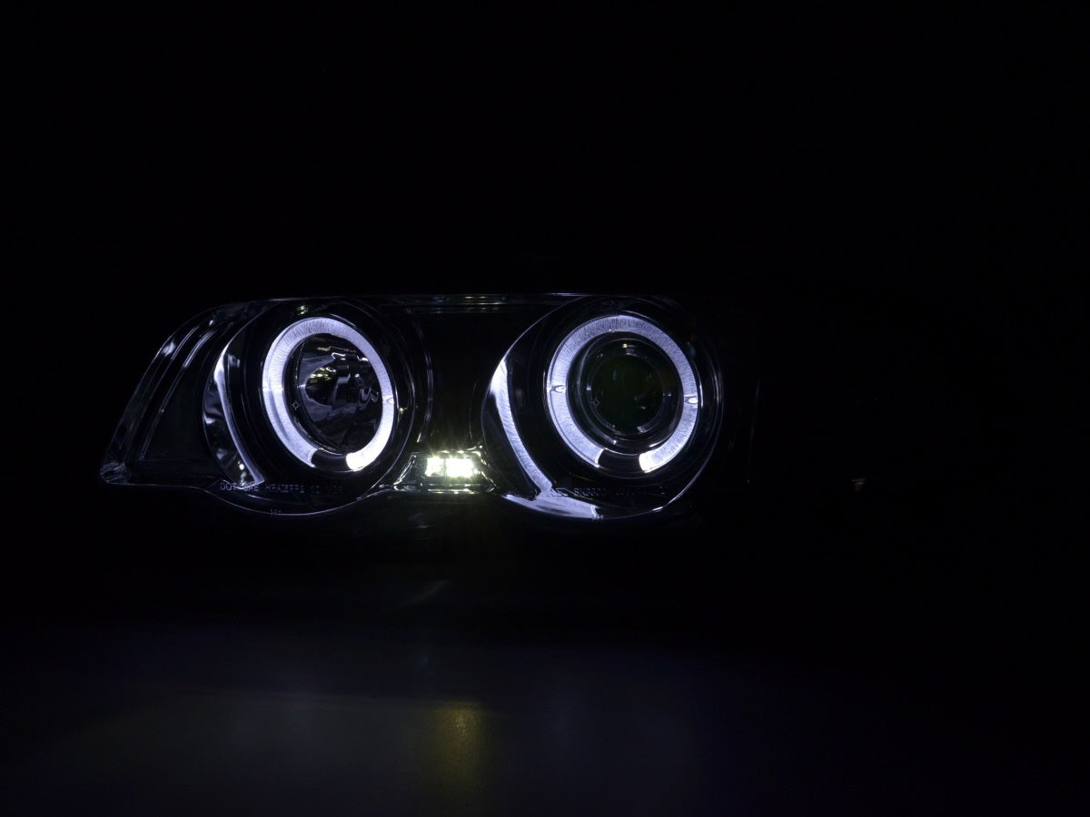 Headlight set BMW 3 Series Sedan Type E46 98-01 chrome