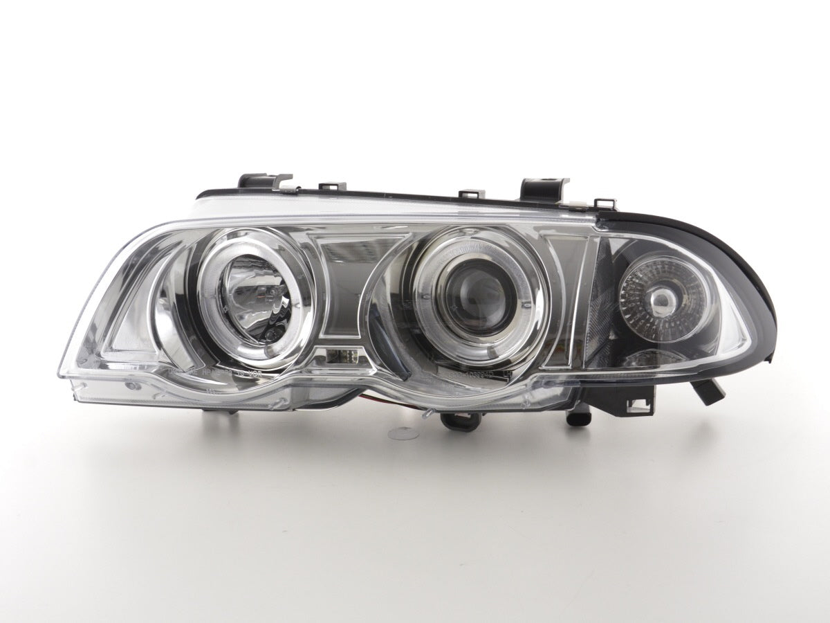 Headlight set BMW 3 Series Sedan Type E46 98-01 chrome