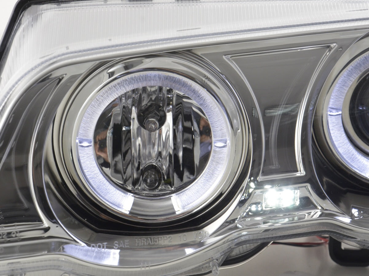 Headlight set BMW 3 Series Sedan Type E46 98-01 chrome
