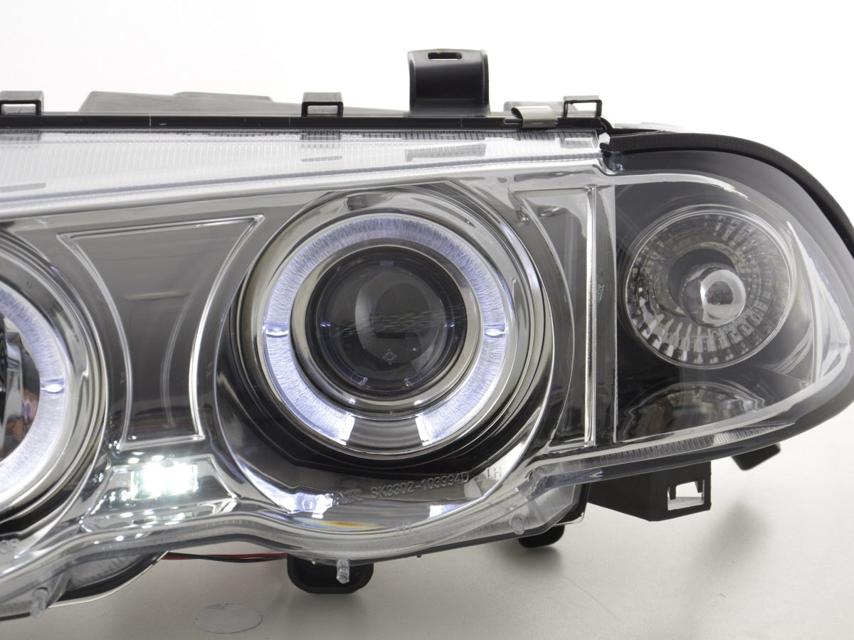 Headlight set BMW 3 Series Sedan Type E46 98-01 chrome