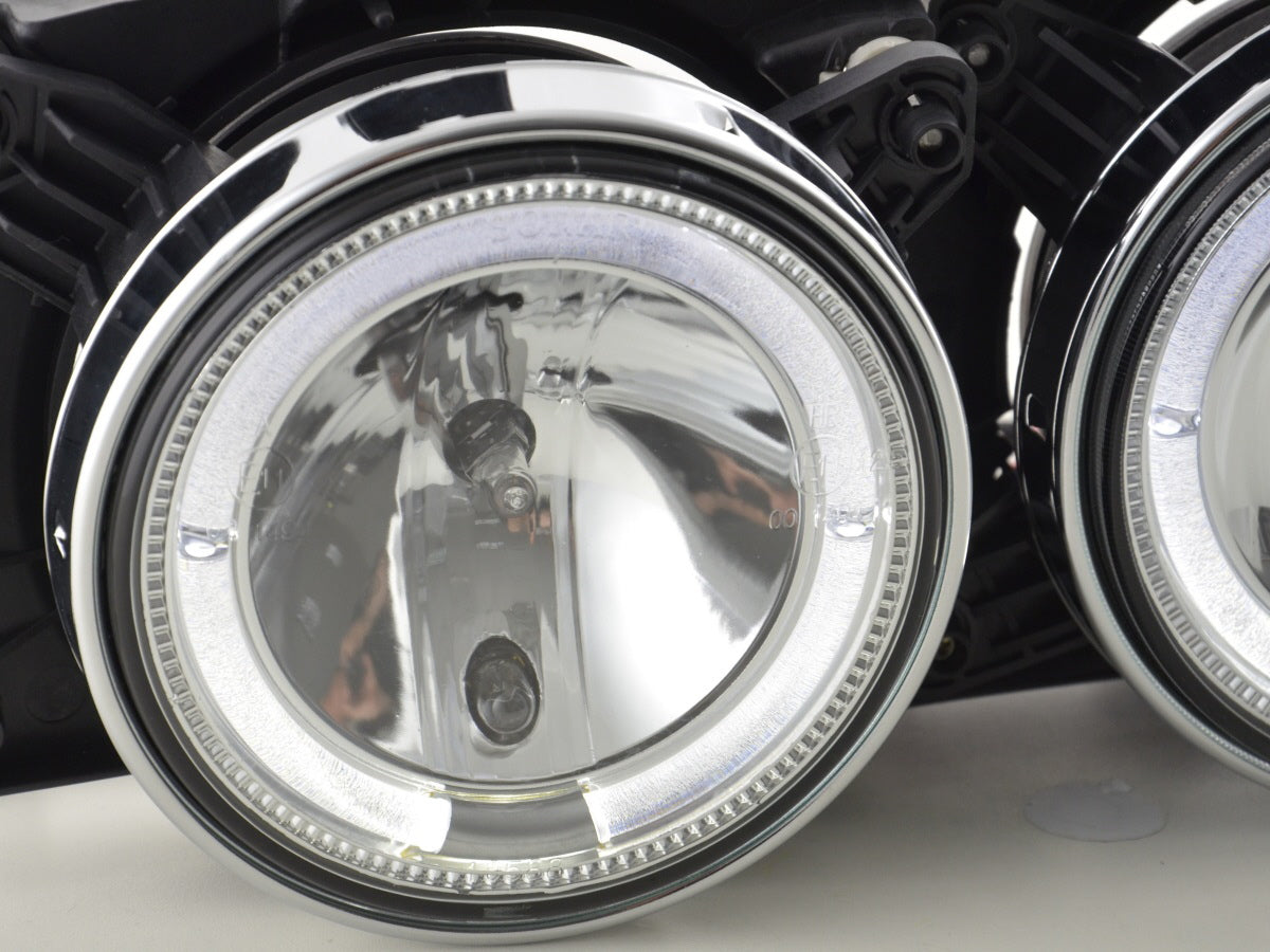 Headlight set BMW 5 Series E34 88-94 chrome