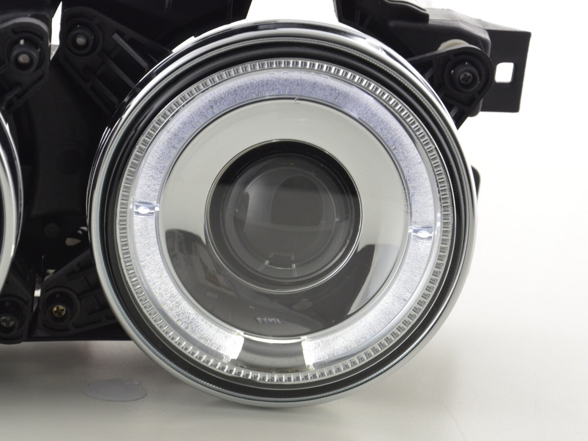 Headlight set BMW 5 Series E34 88-94 chrome