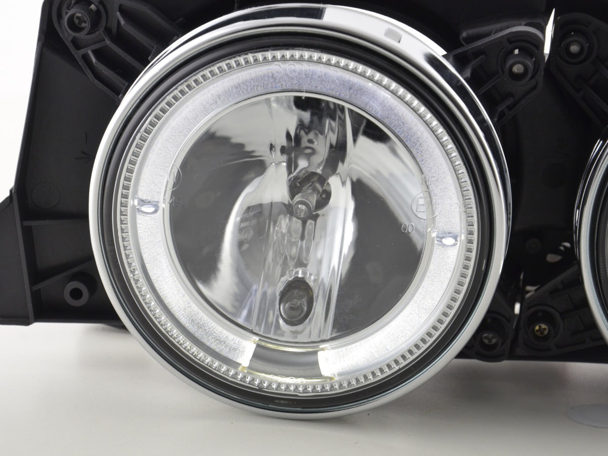 Headlight set BMW 5 Series E34 88-94 chrome