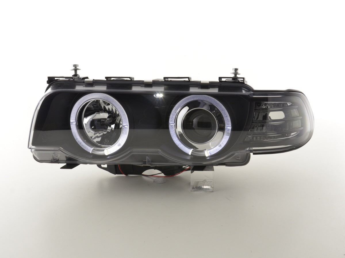 Headlights BMW 7 Series Type E38 99-02 black