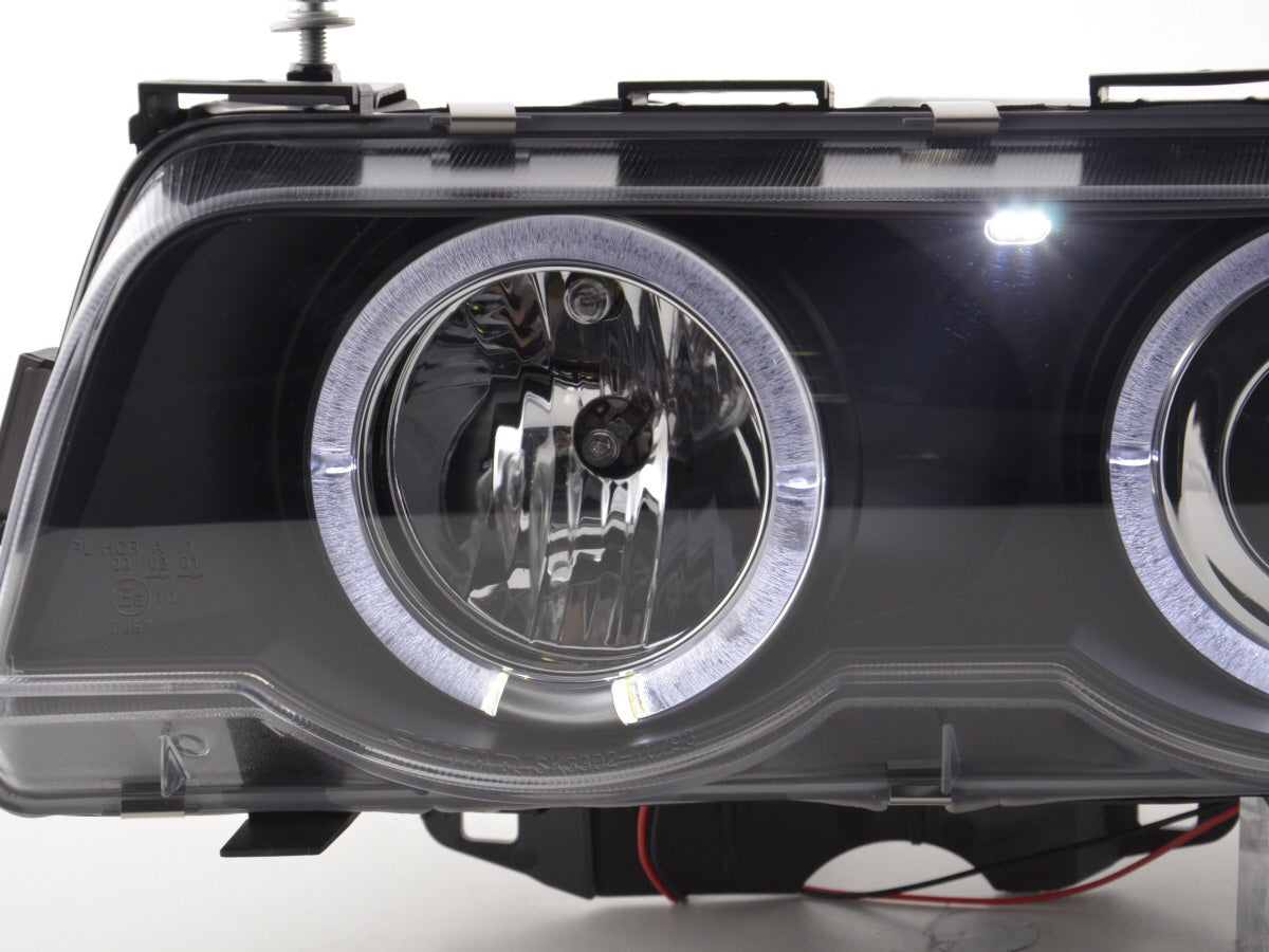 Headlights BMW 7 Series Type E38 99-02 black