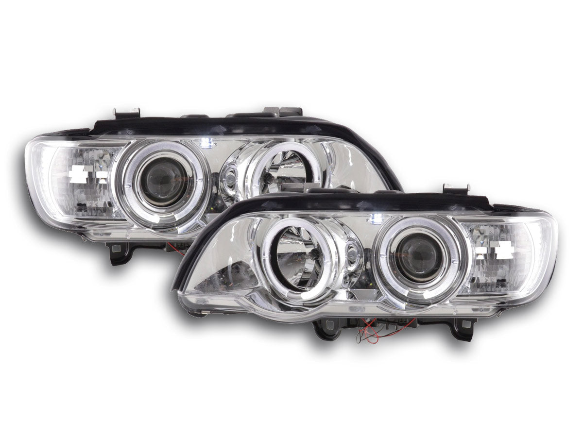 Scheinwerfer Set BMW X5 E53  98-02 chrom