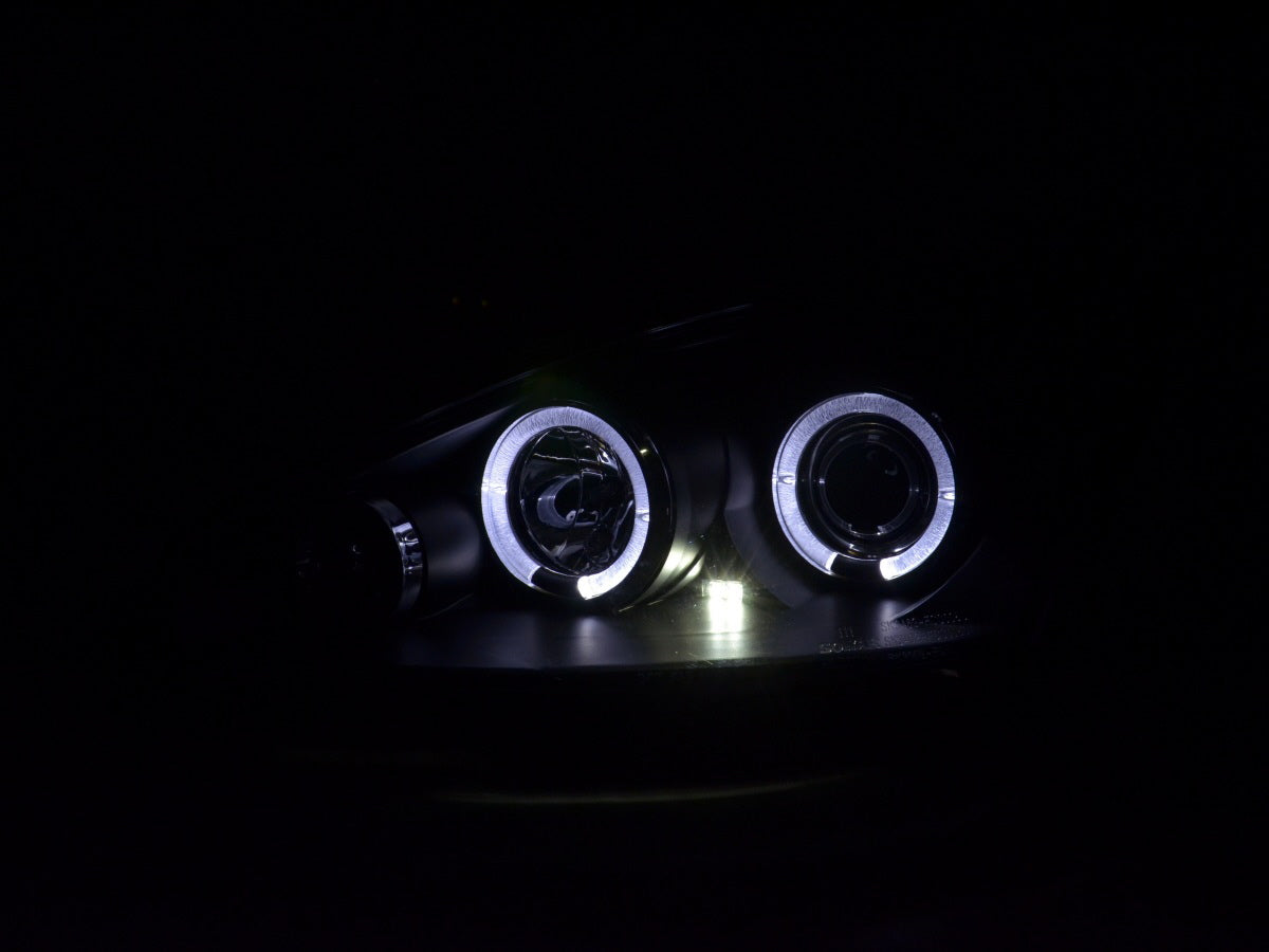 Headlight set Ford Focus 98-01 black