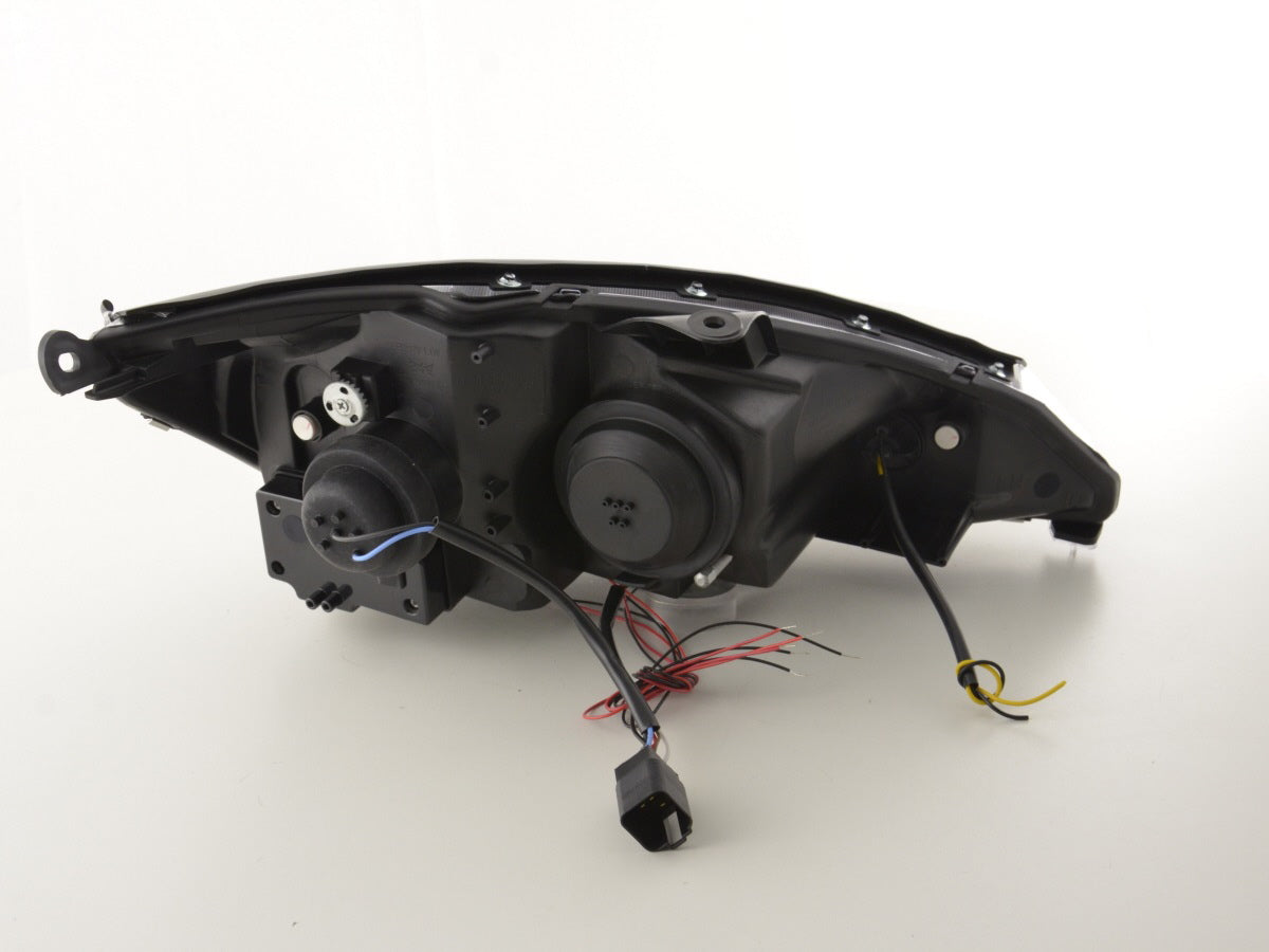 Headlight set Ford Focus 98-01 black