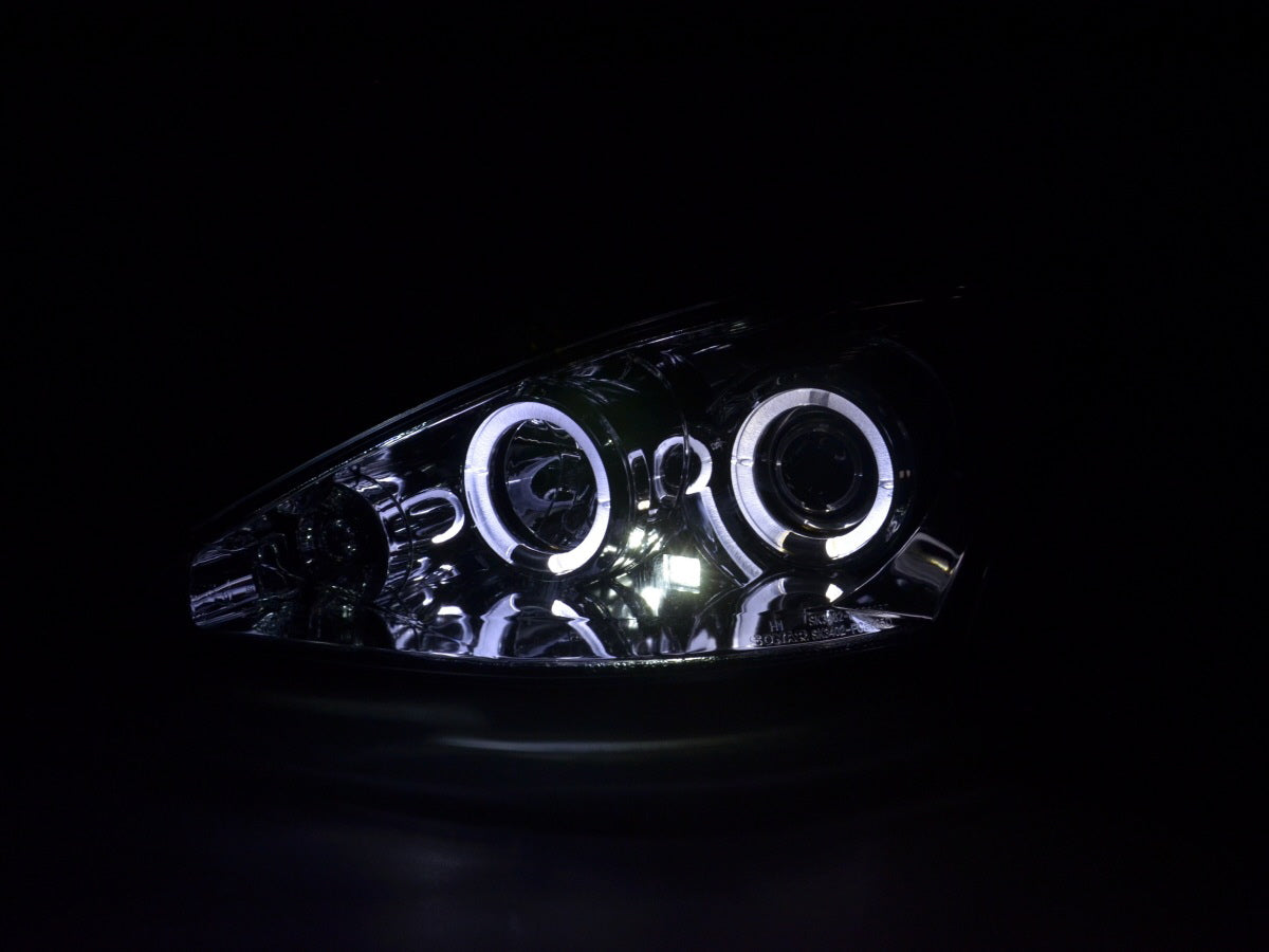 Headlight set Ford Focus 00-04 chrome