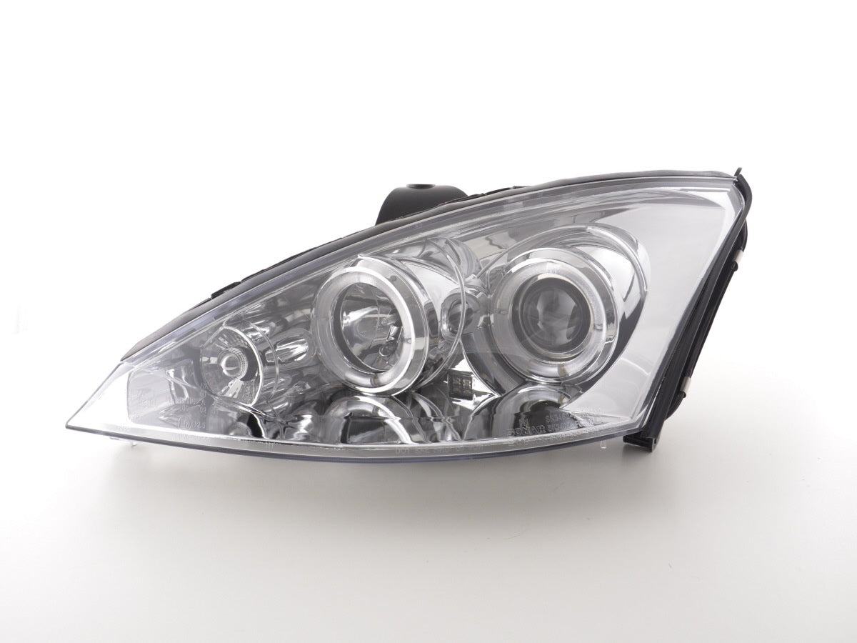 Headlight set Ford Focus 00-04 chrome